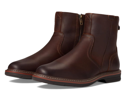 Men's Florsheim Norwalk Side Zip Boots Brown Crazy Horse