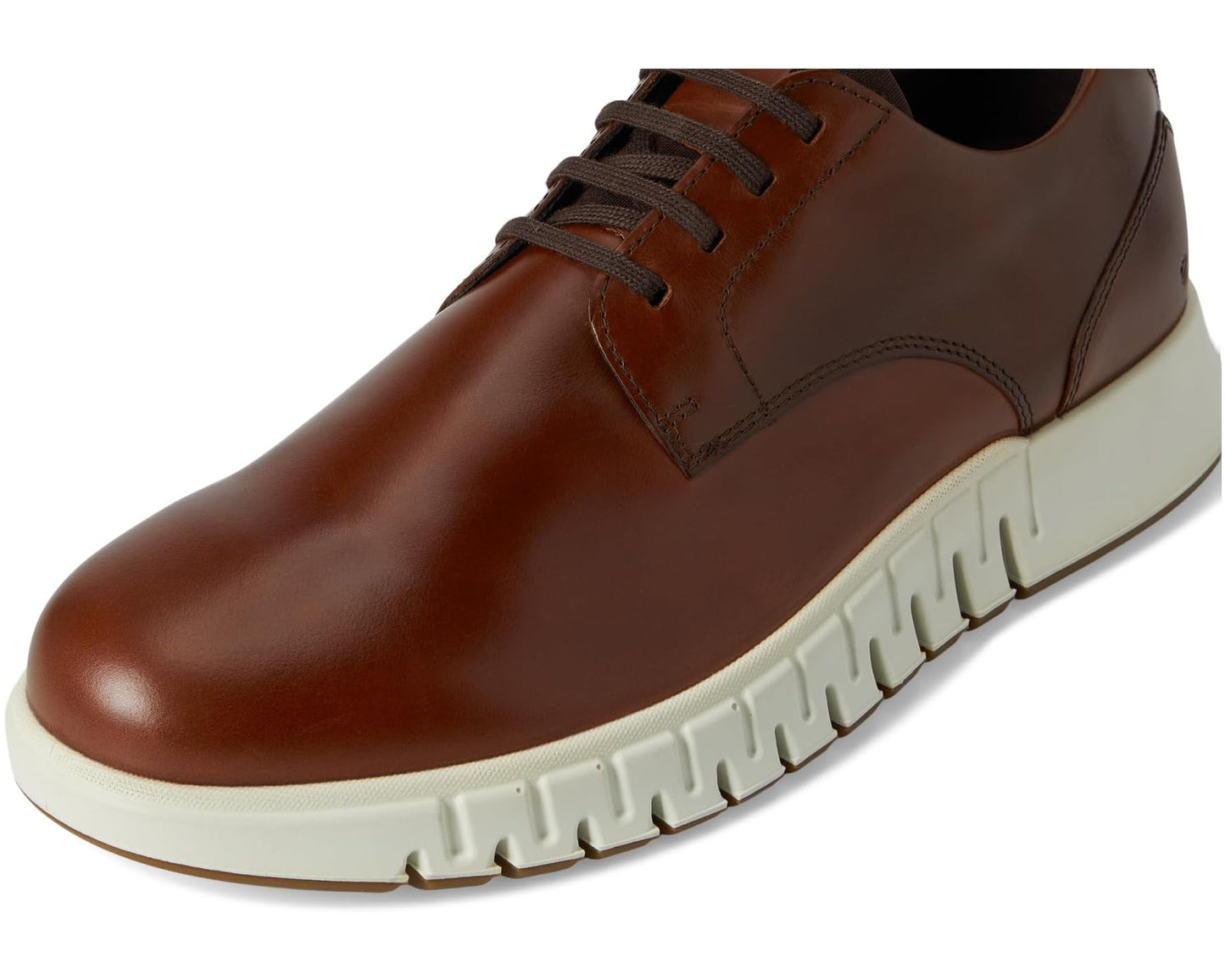 Men's ECCO Gruuv Studio Plain Toe Sneaker Mink/Mocha