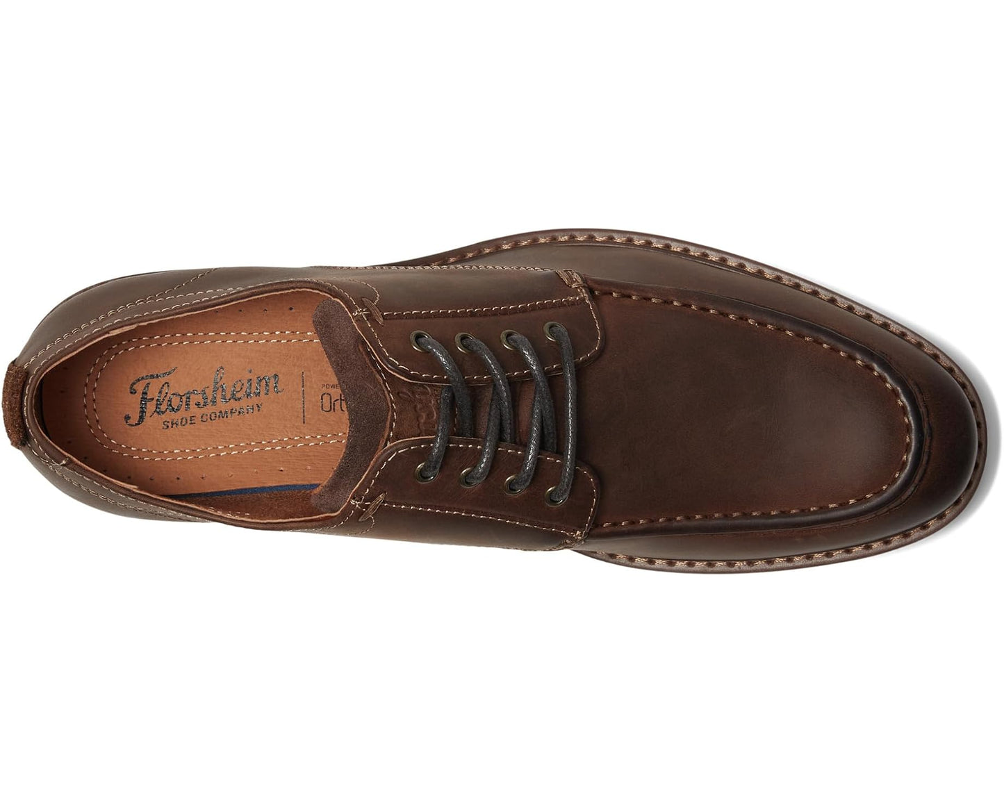 Men's Florsheim Lodge Moc Toe Oxford Brown Crazy Horse