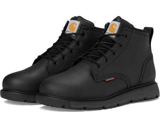Men's Carhartt Millbrook Waterproof 5 Steel Toe Wedge Work Boot Black Oil Tanned