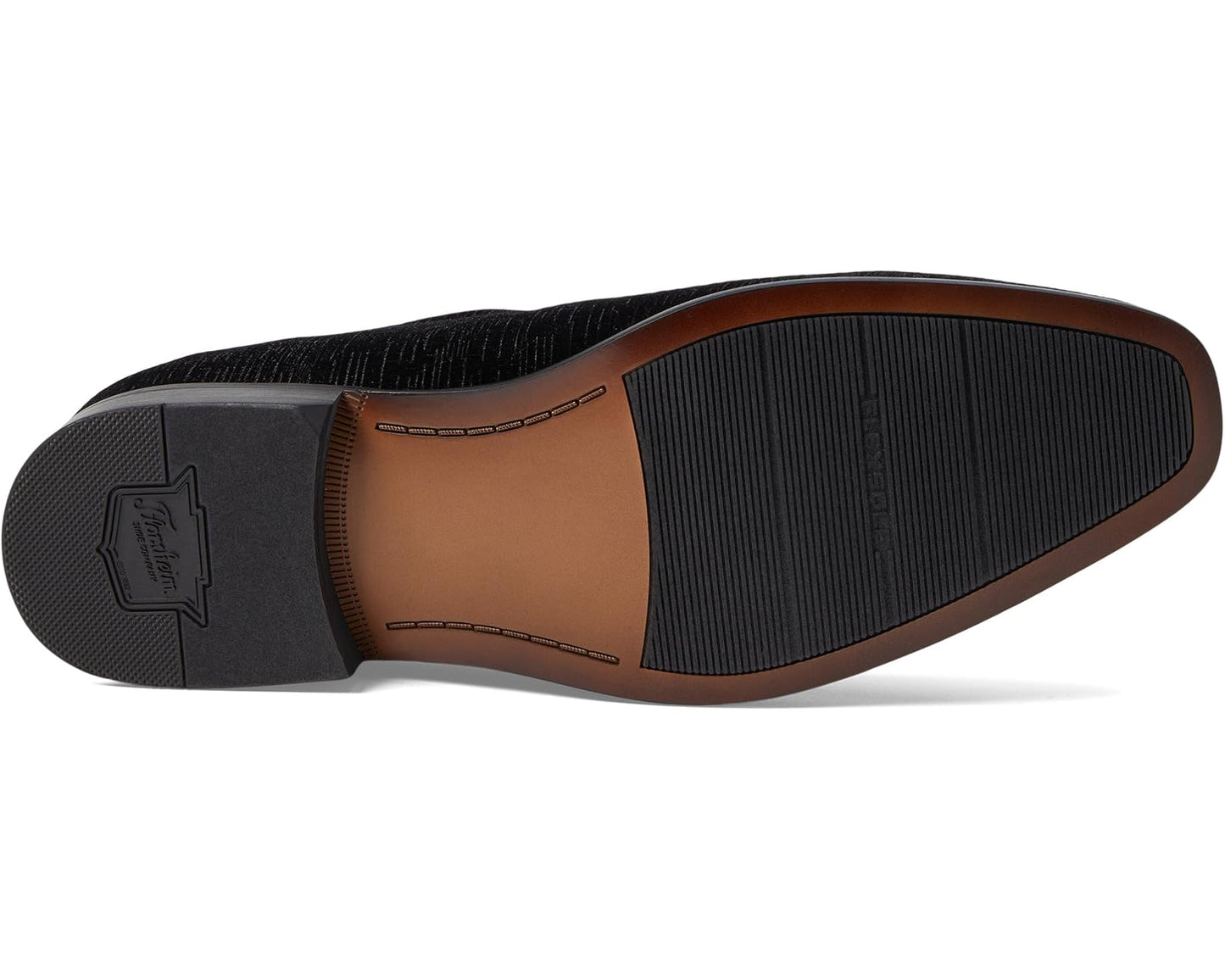 Men's Florsheim Postino Plain Toe Velvet Slip-On Black