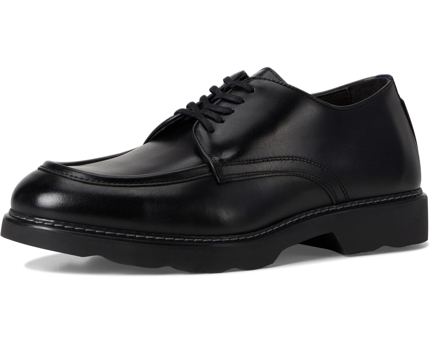 Men's Johnston & Murphy Collection Huxley Moc Toe Derby Black European Calfskin