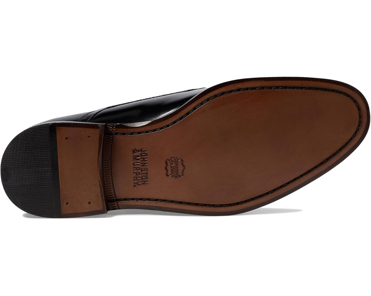 Men's Johnston & Murphy Bradford Dress Moc Oxford Black Brush-Off