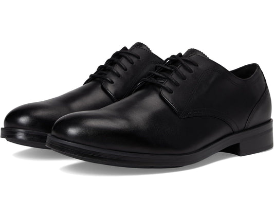 Men's Cole Haan Newmark Grand Plain Toe Oxfords Black/Black