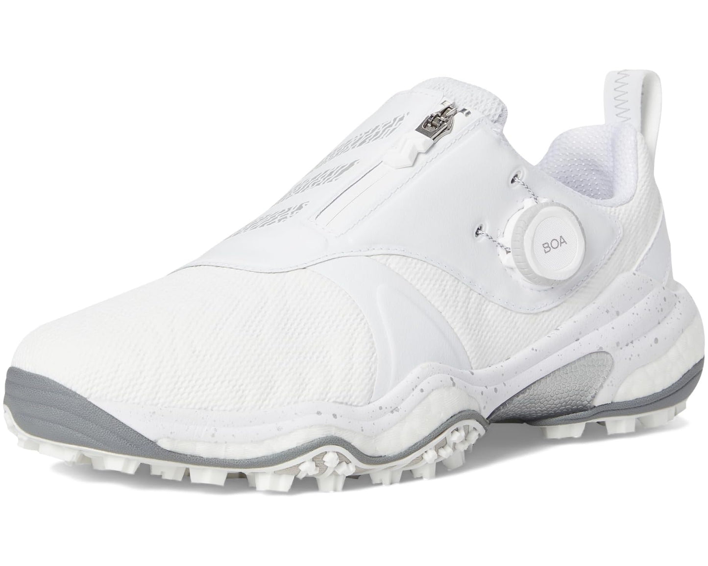 Men's adidas Golf Codechaos BOA 25 Golf Shoes Footwear White/Iron Metallic/Grey Four