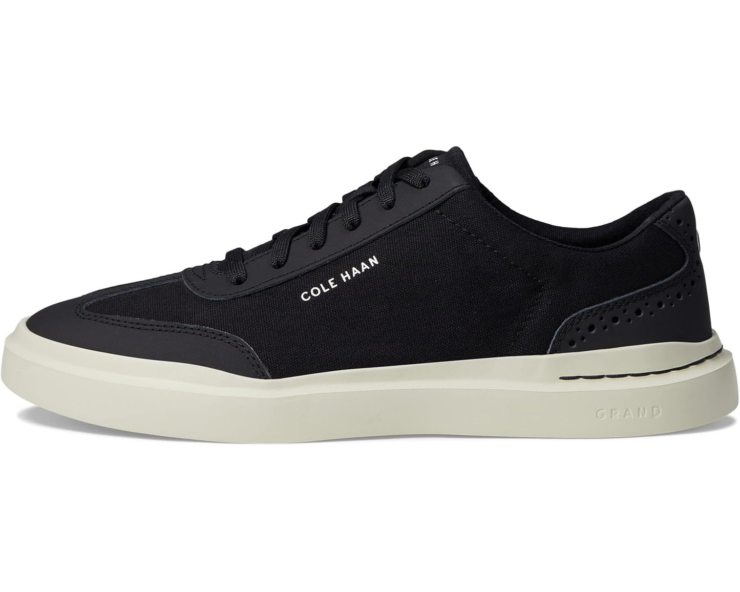 Men's Cole Haan Grandpro Rally Canvas T-Toe Sneaker Black/Silver Birch