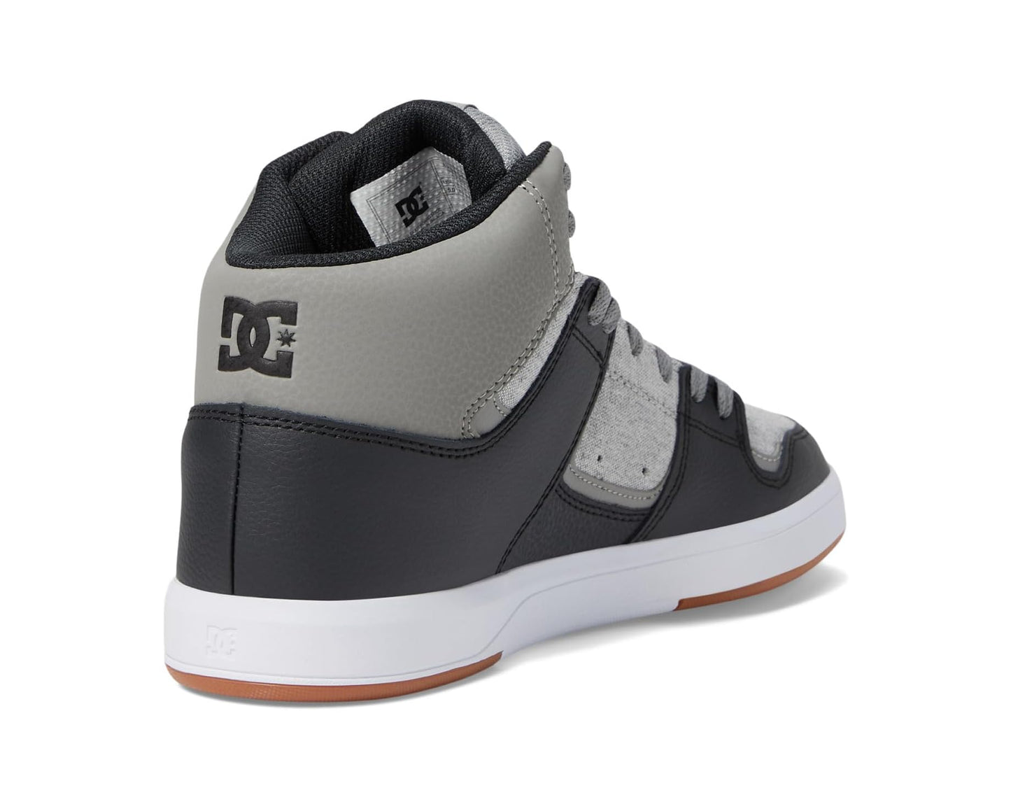 Men's DC Cure Casual High-Top Skate Shoes Sneakers Dark Grey/Light Grey