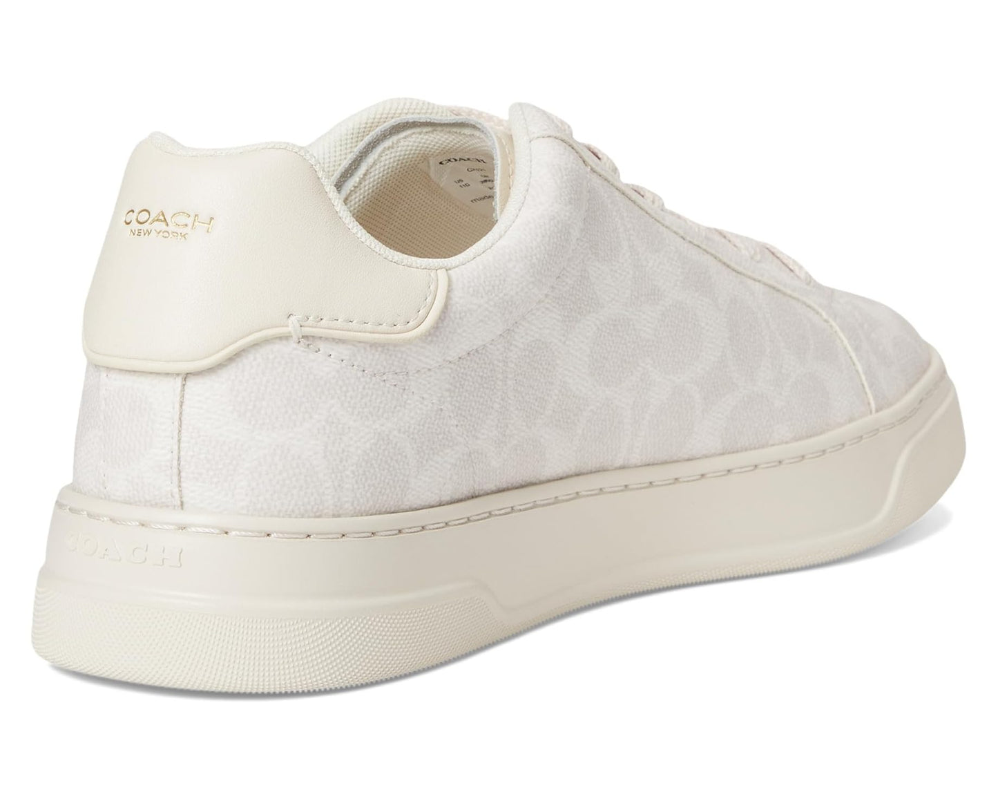Men's COACH High Line Sneaker In Signature Canvas Off White