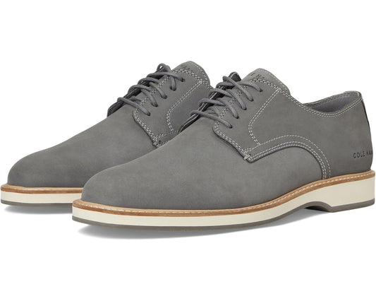 Men's Cole Haan Morse Grand Plain Toe Oxfords Sea Stone Nubuck/Ivory/Sea Stone