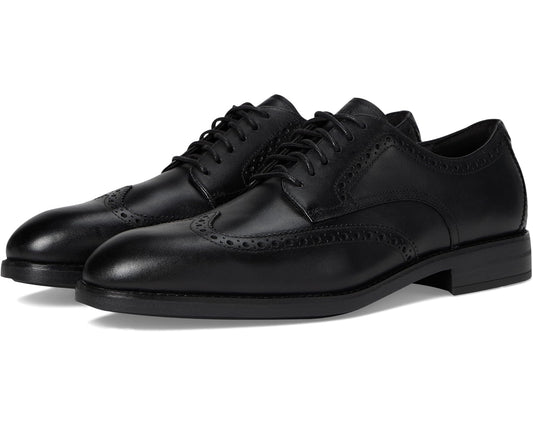 Men's Cole Haan Harmon Grand Wingtip Oxfords Black Waterproof/Black/Black