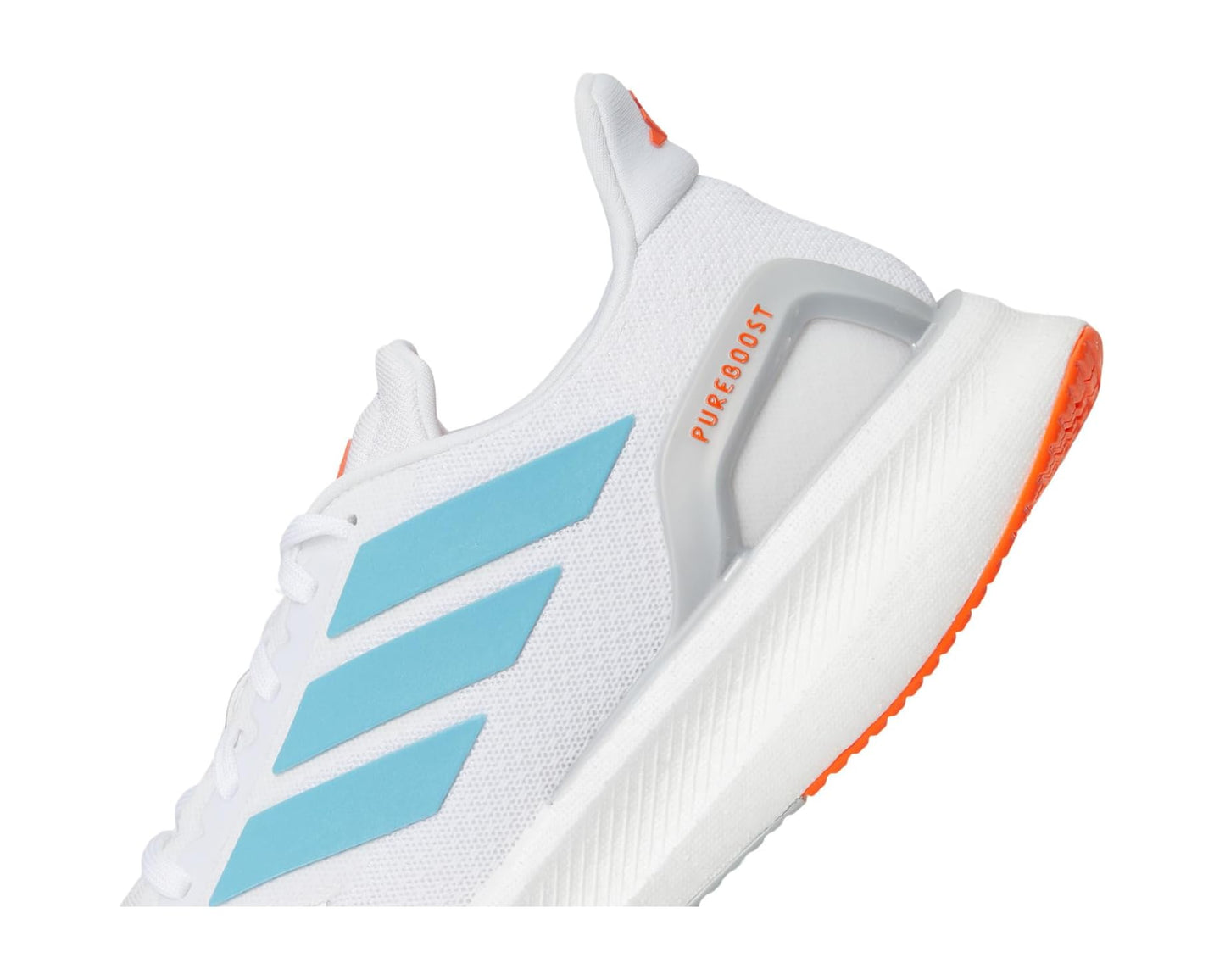 Men's adidas Pureboost 5 Running Shoes White/Preloved Ink/Impact Orange