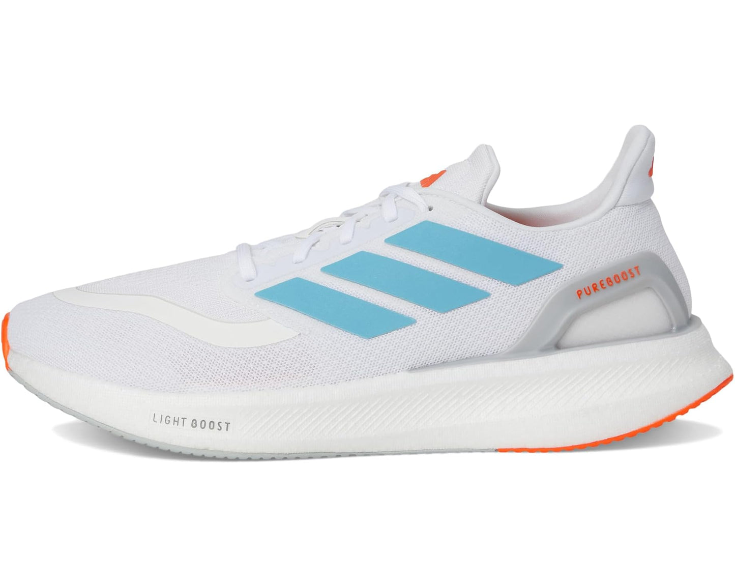 Men's adidas Pureboost 5 Running Shoes White/Preloved Ink/Impact Orange