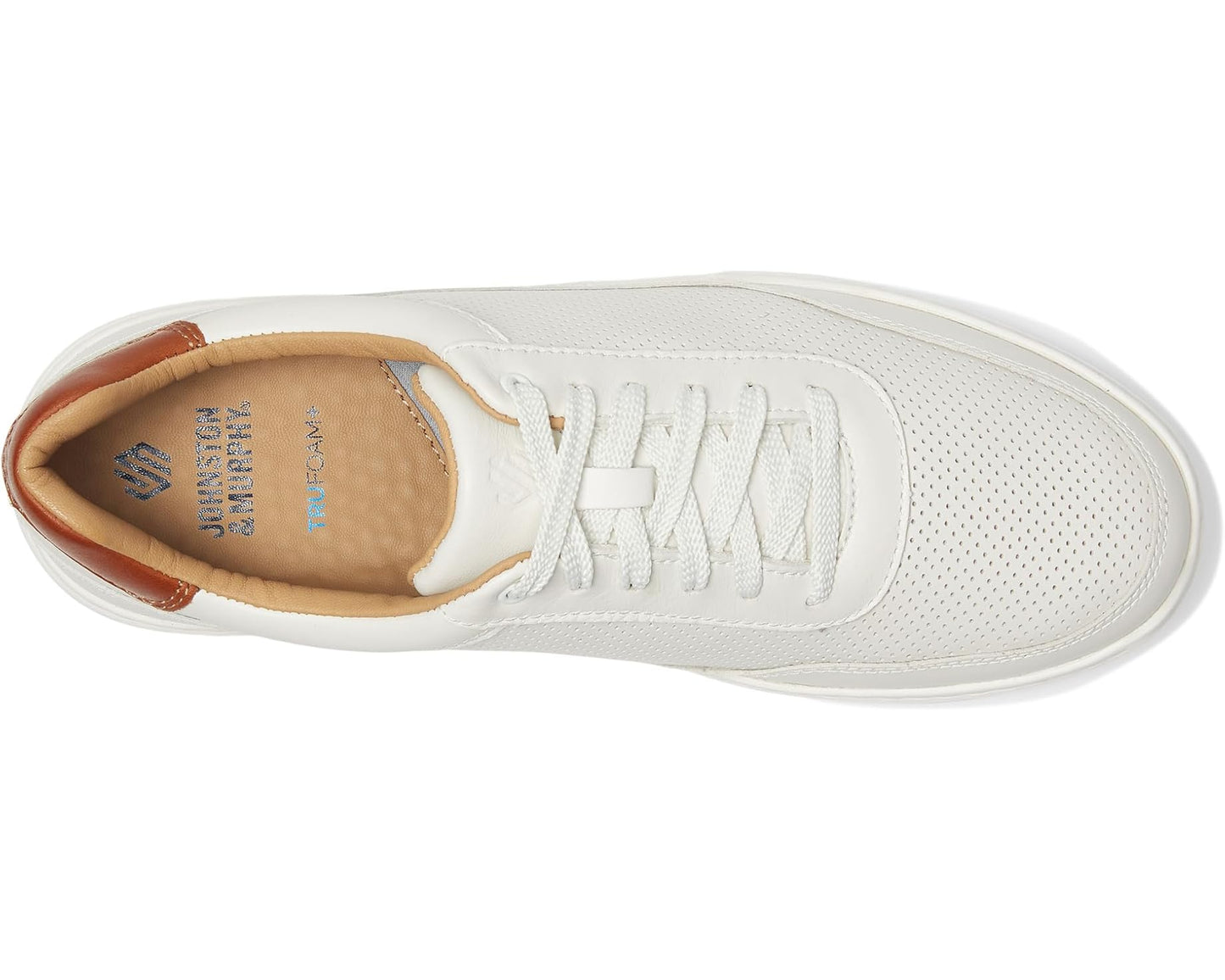 Men's Johnston & Murphy Dawson Perfed U-throat White