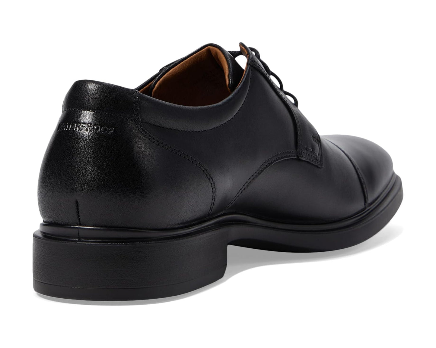 Men's Florsheim Forecast Waterproof Cap Toe Oxford Black Smooth