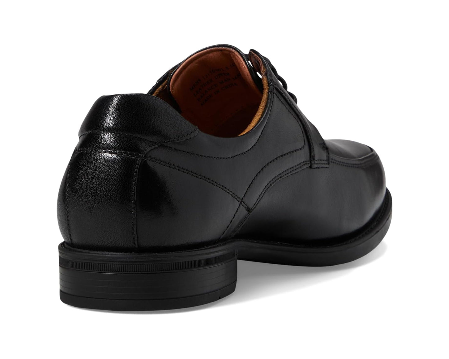 Men's Florsheim Midtown Moc Toe Oxford Black Smooth