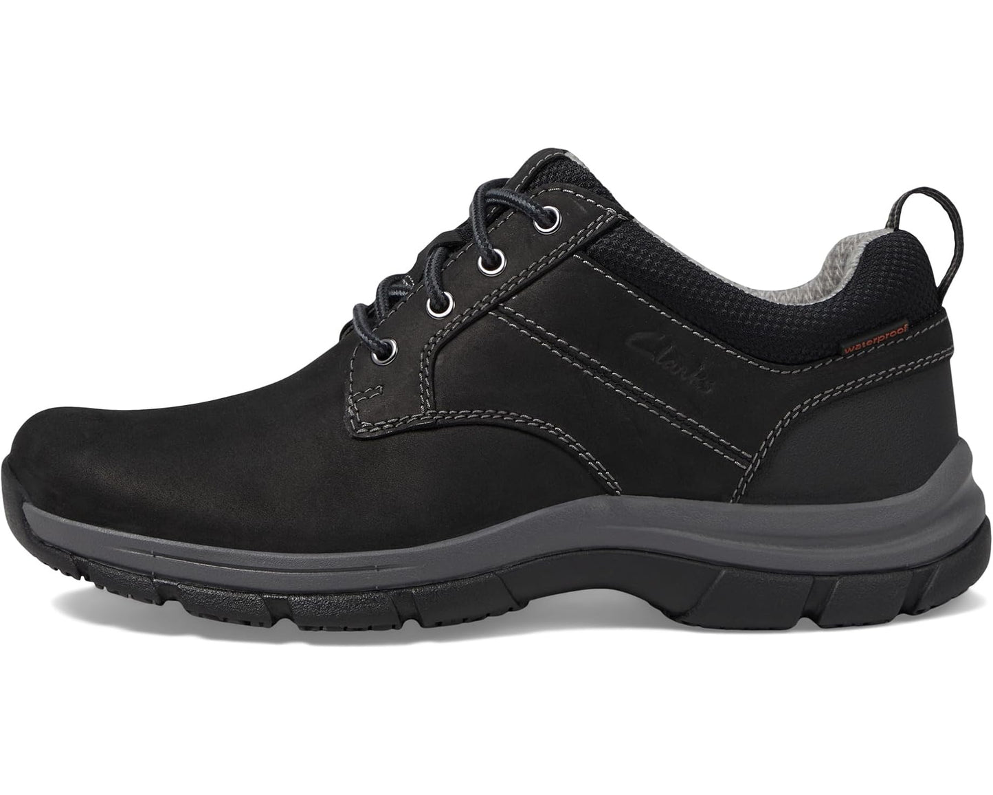 Men's Clarks Walpath Low Black Leather