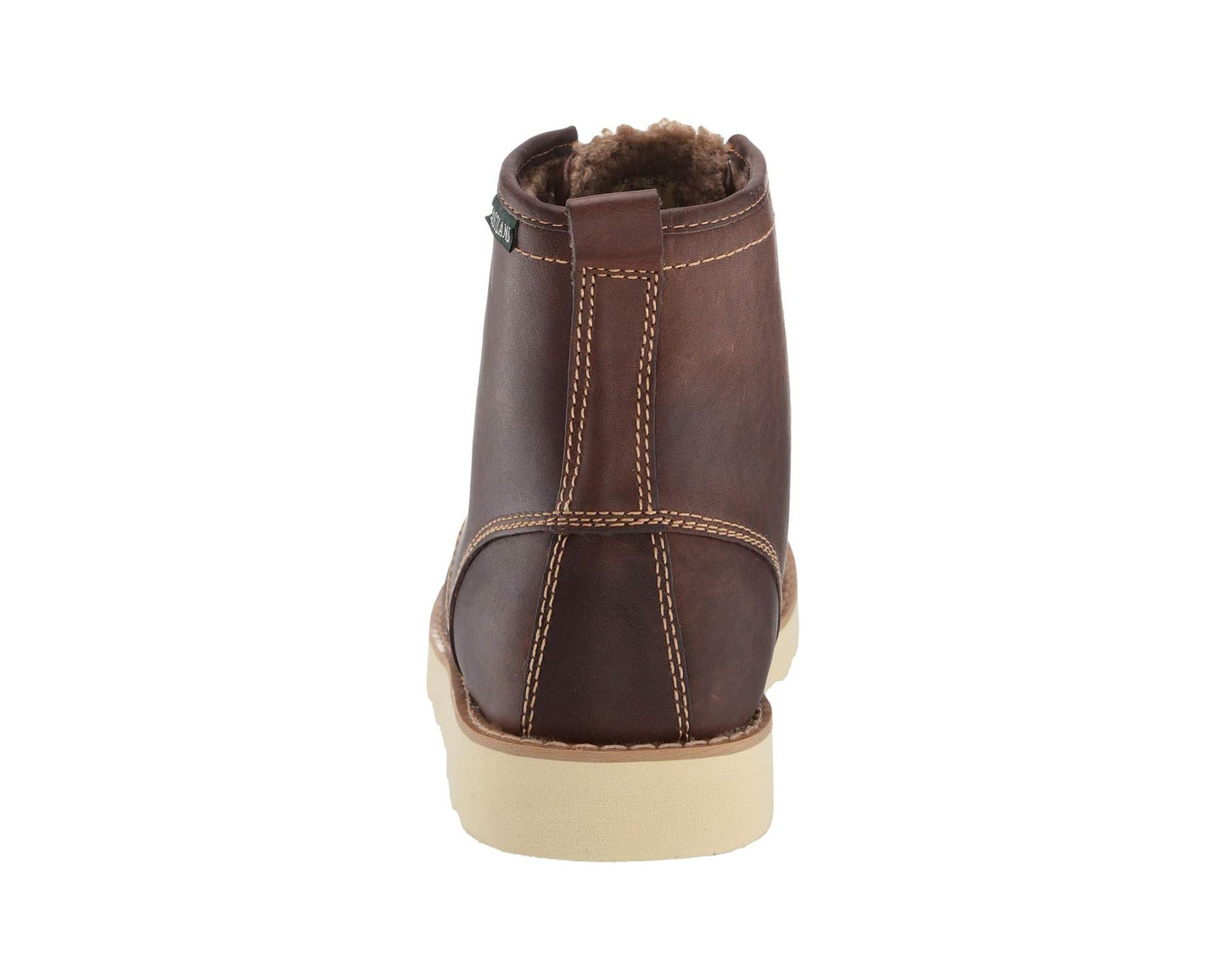 Men's Eastland 1955 Edition Lace Up Boots Shearling Lined Dark Tan