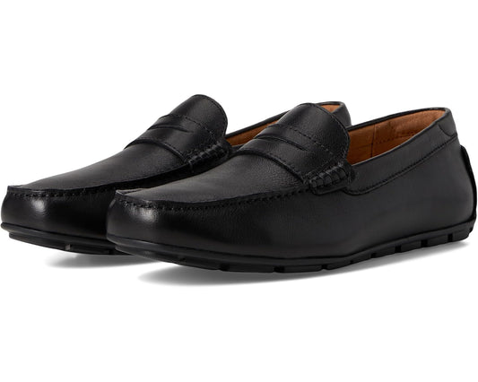 Men's Florsheim Motor Smooth Moc Toe Penny Driver Black