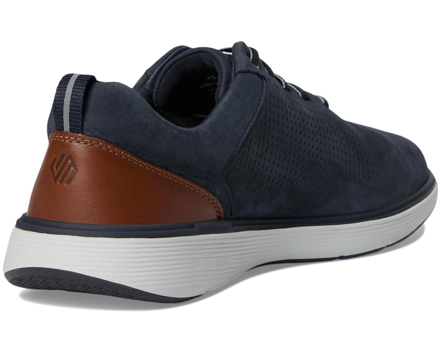 Men's Johnston & Murphy XC4 Prentiss 2 Embossed U-Throat Navy Tumbled Nubuck