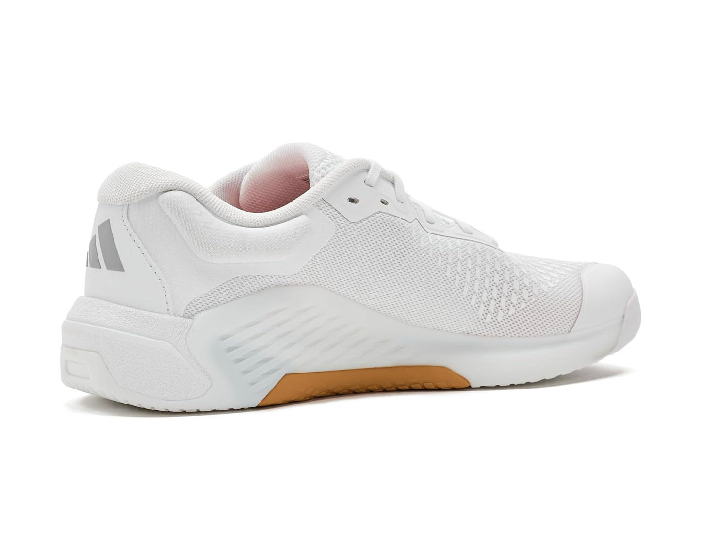 Men's adidas Dropset 4 Power Trainer Training Shoes White/Halo Silver/White