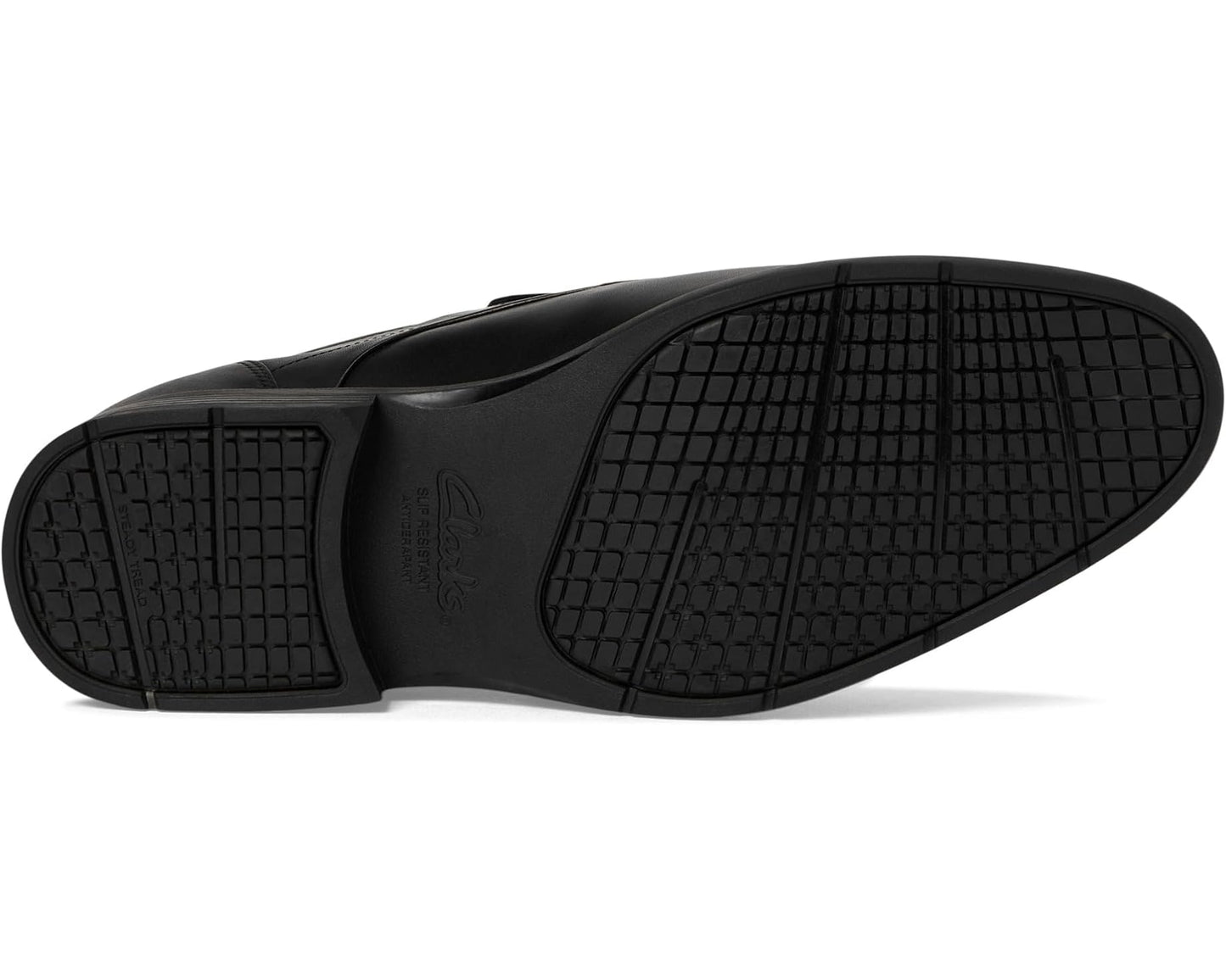 Men's Clarks Steadwell Step Black Leather
