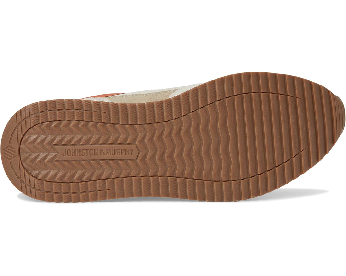 Men's Johnston & Murphy Chase Perfed T-Toe Taupe/Beige/Rust Suede