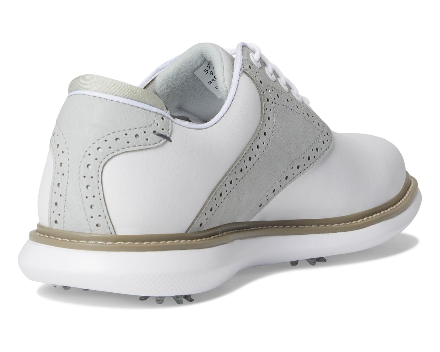 Men's FootJoy Traditions Golf Shoes- Previous Season White/Grey/White