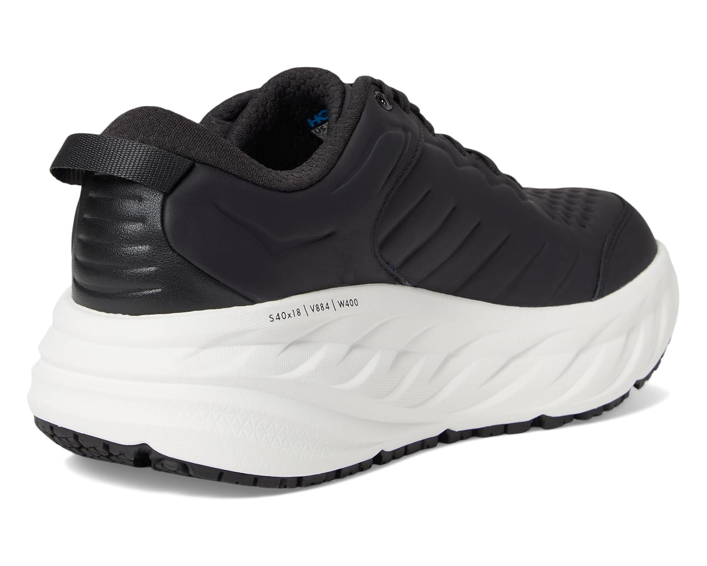 Men's Hoka Bondi Slip Resistant Carbon Black/White