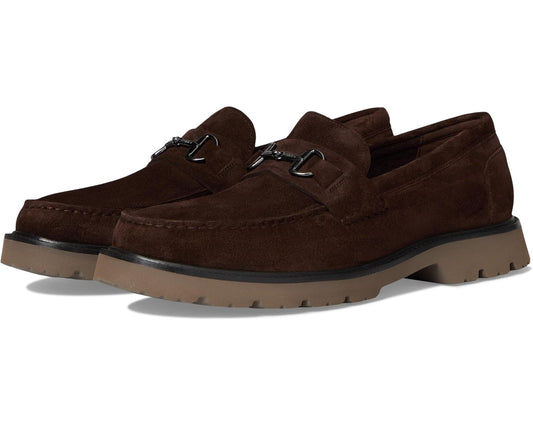 Men's Cole Haan American Classics Bit Loafers Dark Chocolate Suede/Truffle