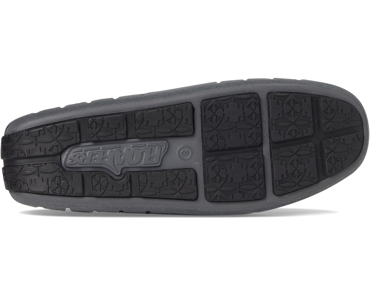 Men's Floafers Country Club Driver Faux Suede Slate Grey/Black Suede