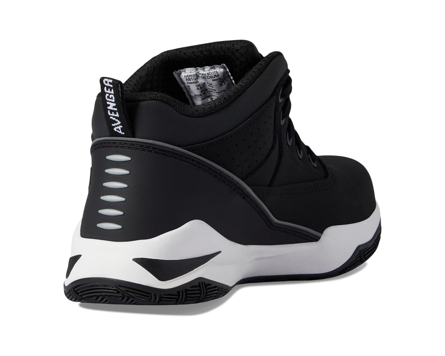 Men's Avenger Work Boots Reaction Black/White