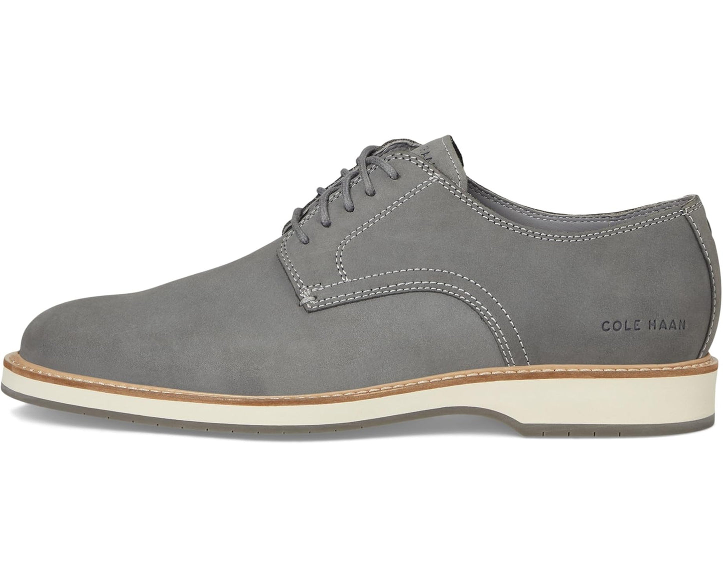 Men's Cole Haan Morse Grand Plain Toe Oxfords Sea Stone Nubuck/Ivory/Sea Stone