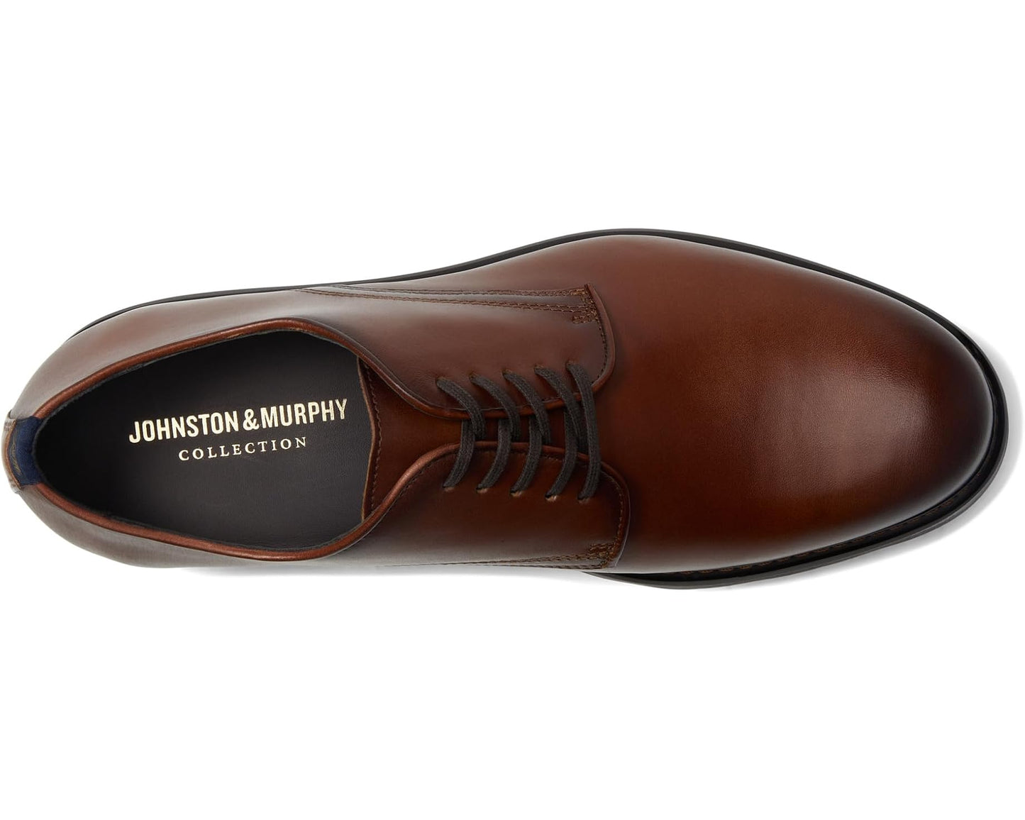 Men's Johnston & Murphy Collection Huxley Plain Toe Derby Teak Italian Calfskin