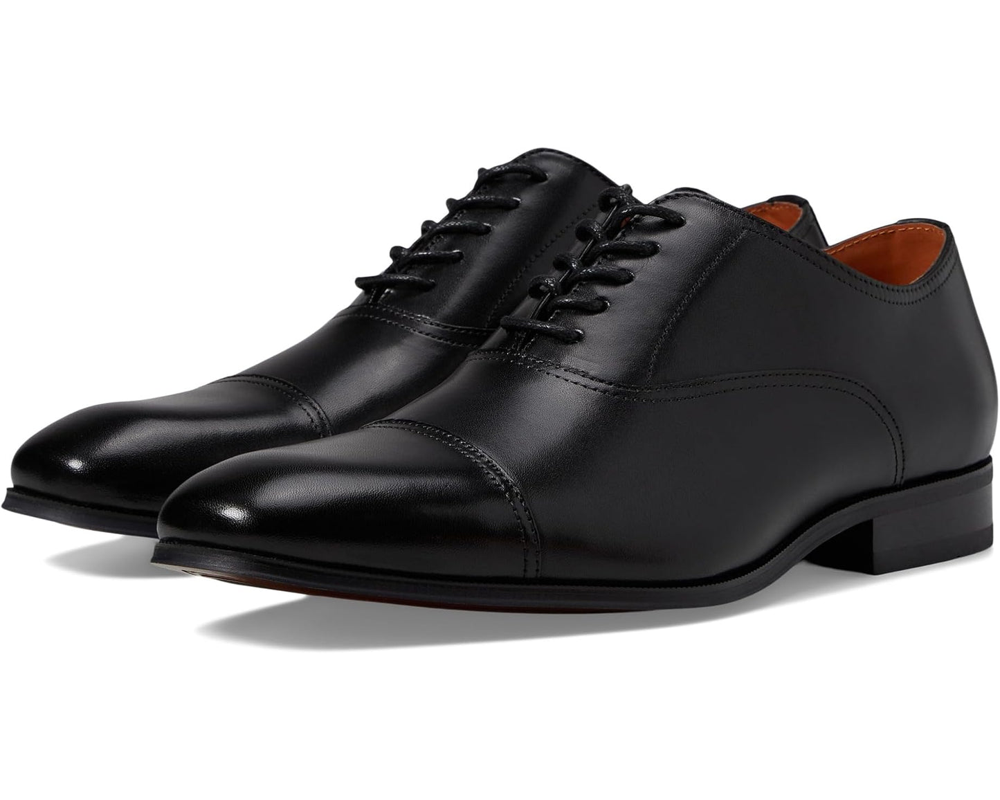 Men's Florsheim Corbetta Cap Toe Oxford Black Smooth