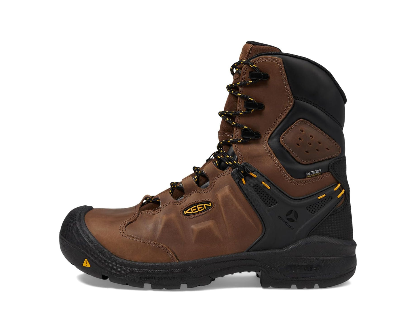 Men's KEEN Utility Dover 8 Waterproof (Carbon-fiber Toe) Dark Earth/Black