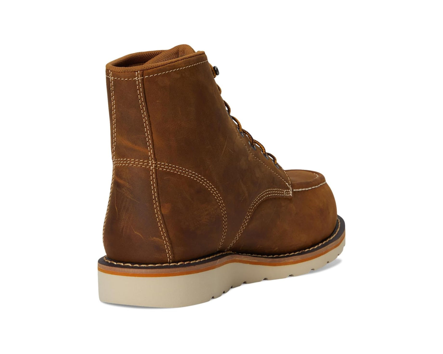 Men's Carhartt 6 Waterproof Moc Nano Toe Wedge Work Boots Light Brown