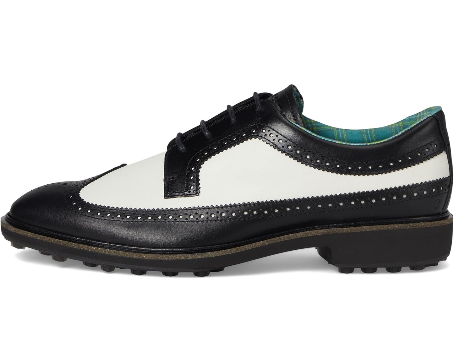 Men's ECCO Golf Classic Hybrid Wing Tip Water Resistant Black/White