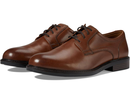 Men's Johnston & Murphy Mason Plain Toe Tan Full Grain