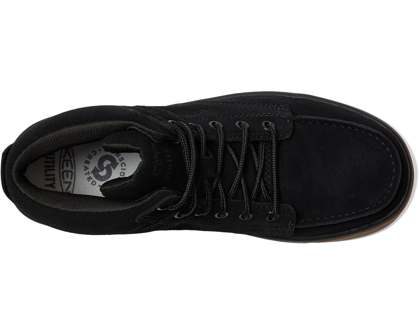 Men's KEEN Utility Gibson Boots (Soft Toe) Black/Gum