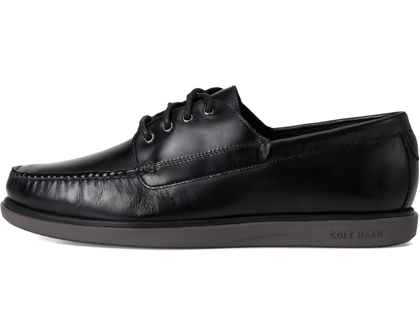 Men's Cole Haan Grand 4-Eye Loafers Black Nubuck/Pavement