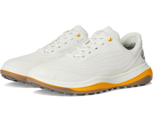 Men's ECCO Golf LT1 Hybrid Waterproof White/Sunrise