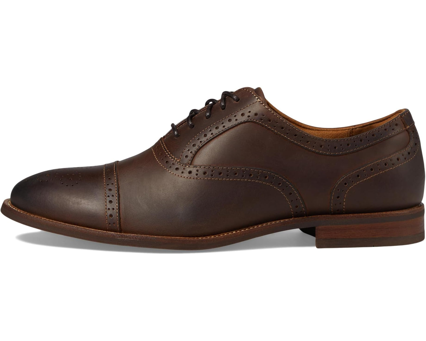 Men's Florsheim Rucci Cap Toe Bal Oxford Brown Crazy Horse