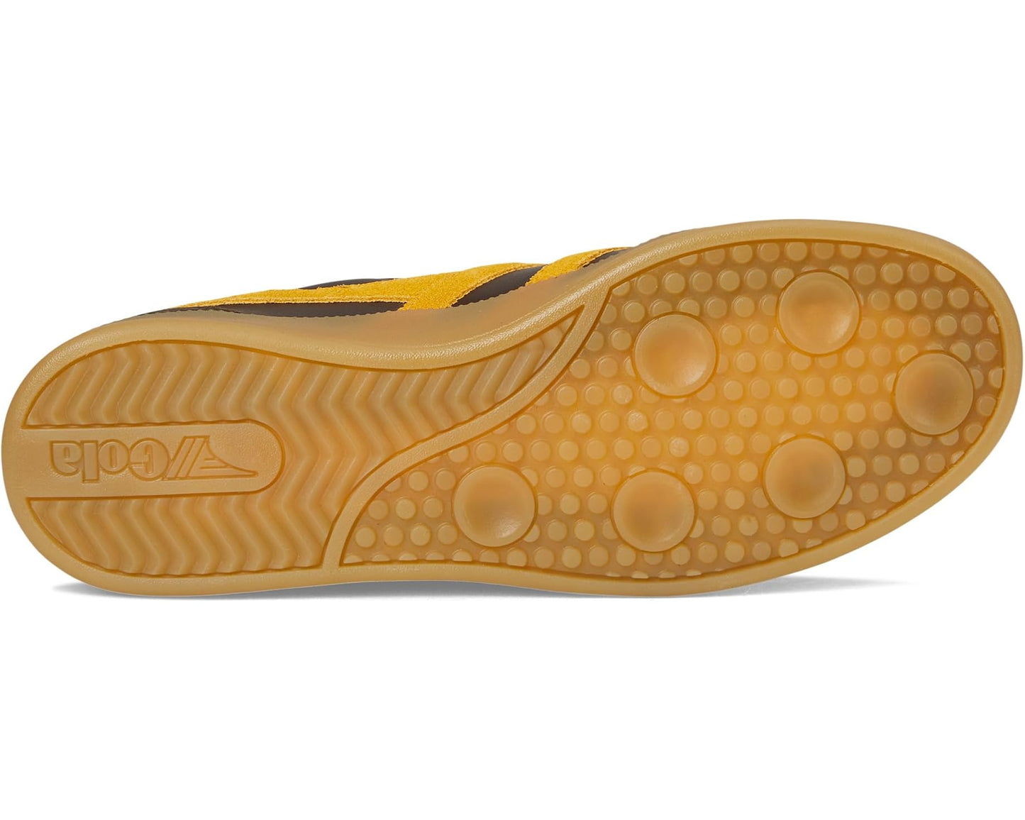 Men's Gola Viper Leather Dark Brown/Sun/Gum
