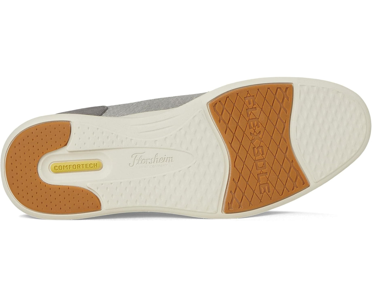 Men's Florsheim Launch Knit Elastic Lace Moc Toe Slip-On Gray
