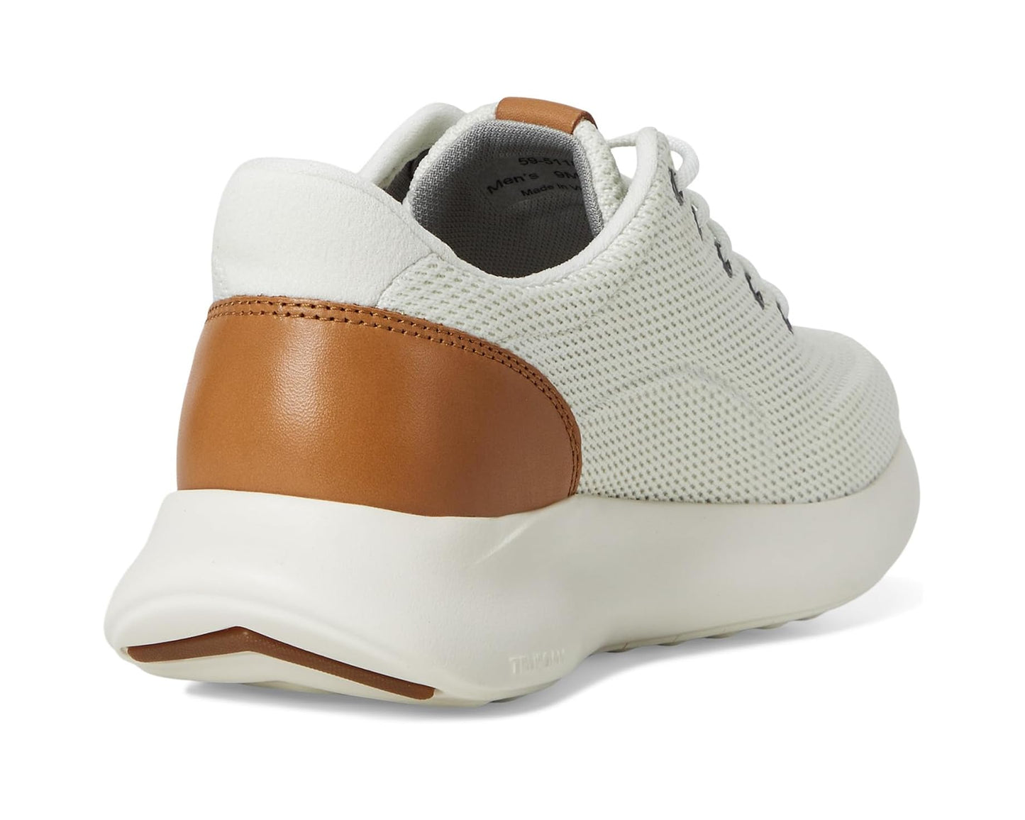 Men's Johnston & Murphy Kasler 2.0 Knit Plain Toe White Knit