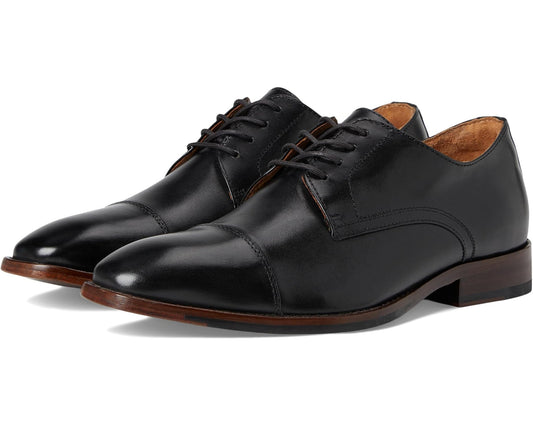 Men's Johnston & Murphy Richland Cap Toe Black Full Grain