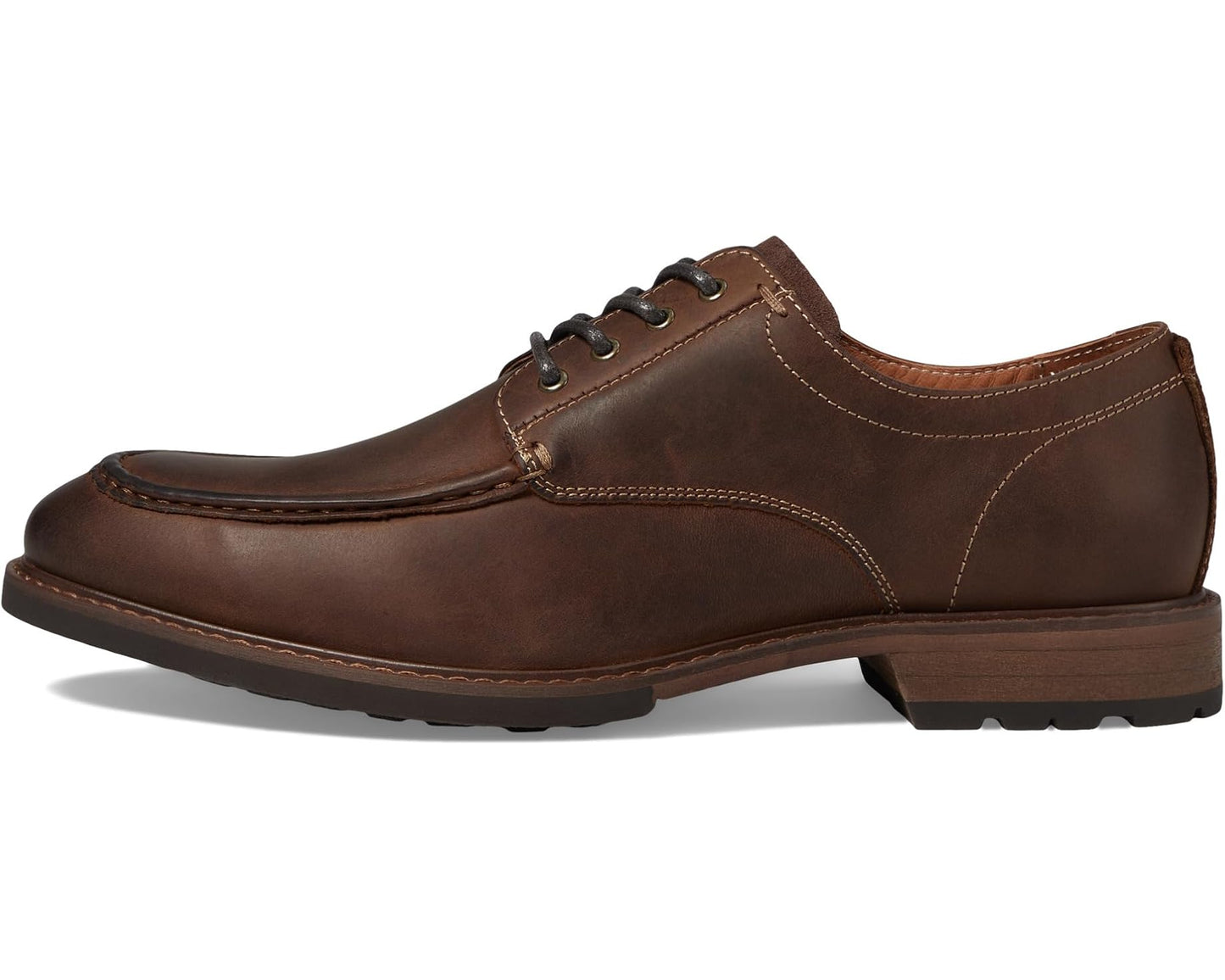 Men's Florsheim Lodge Moc Toe Oxford Brown Crazy Horse