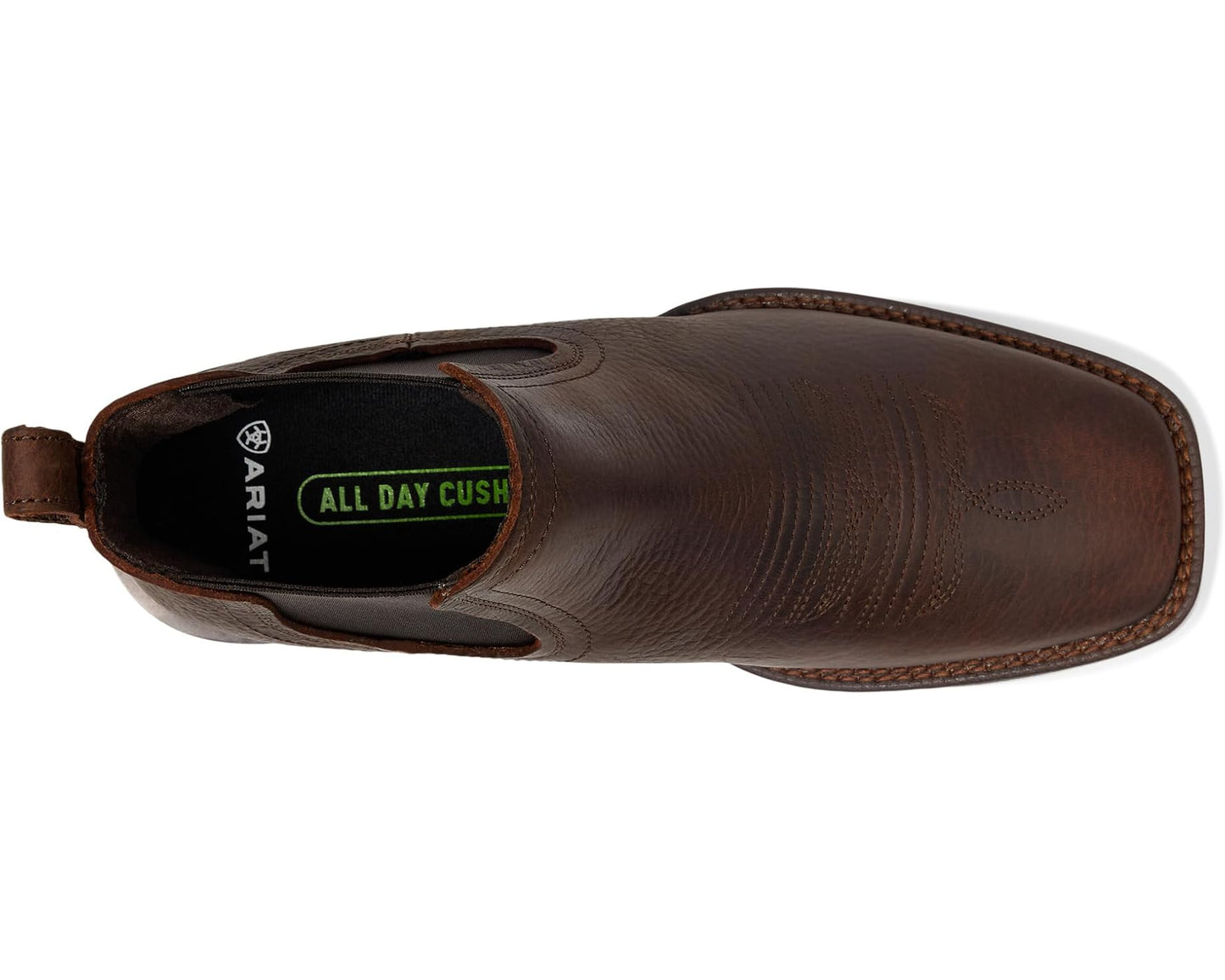Men's Ariat Booker Ultra Western Boots Brown Oiled Rowdy