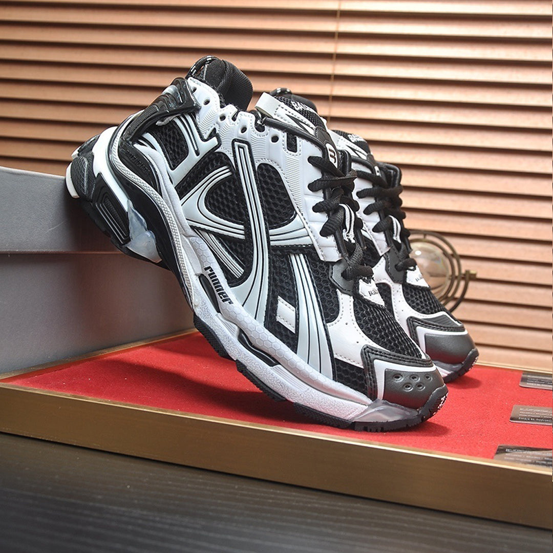 Balenciaga Runner Sneaker in White & Grey