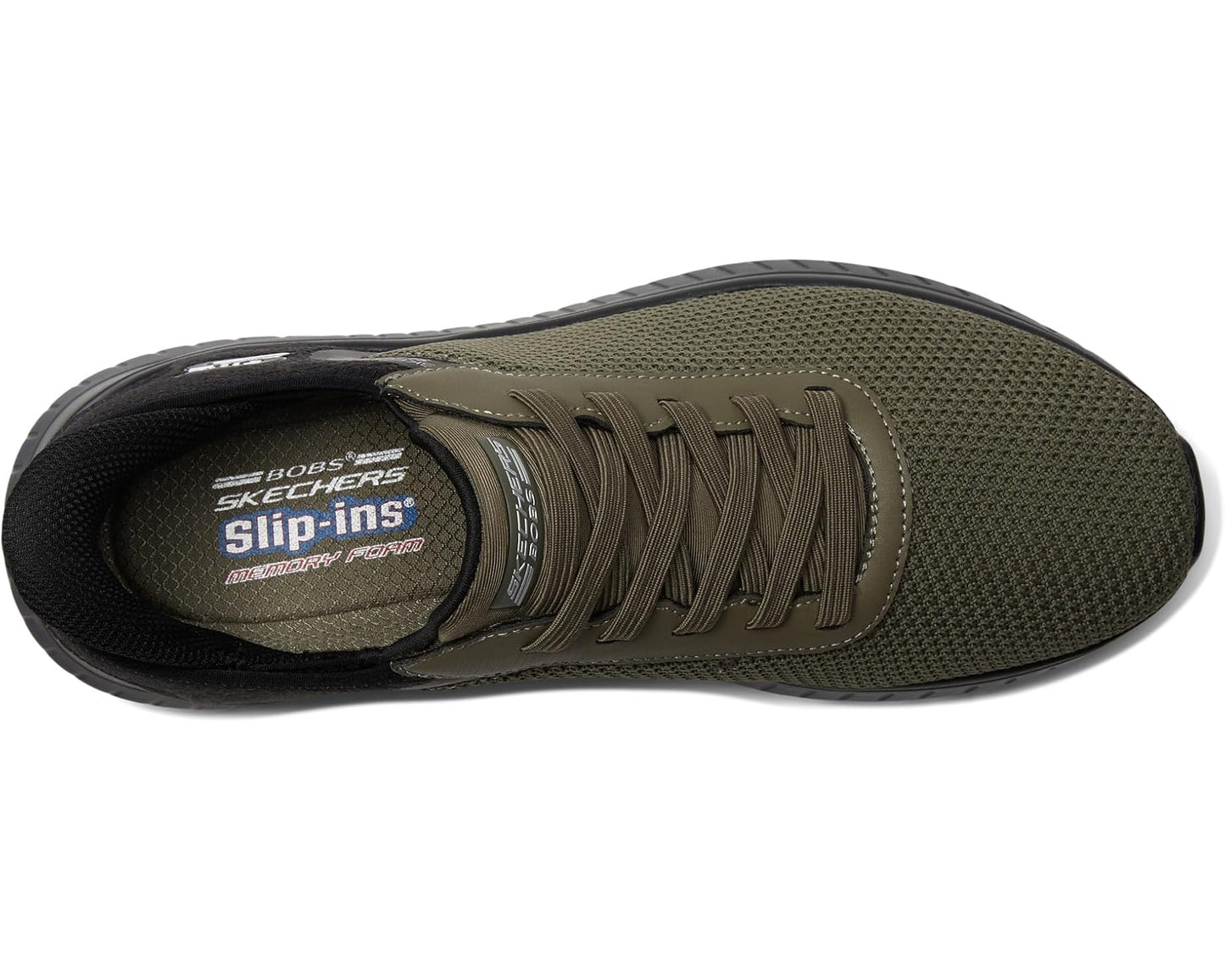 Men's BOBS from SKECHERS Hands Free Slip-Ins Squad Chaos - Balanced Edge Olive